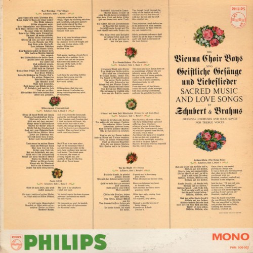 The Vienna Choir Boys Sing Sacred Music & Love Songs By Schubert & Brahms
