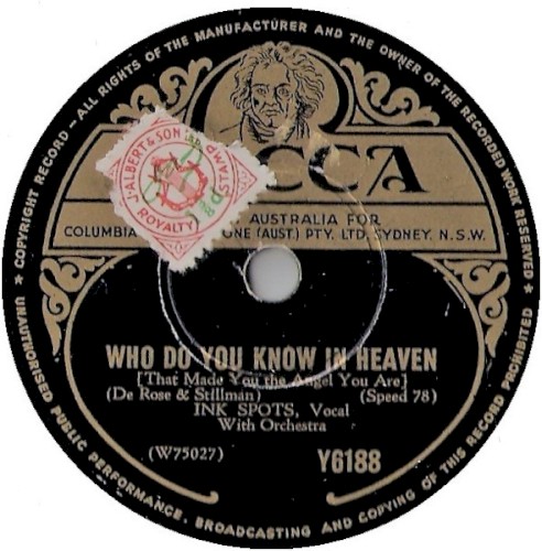 Who Do You Know in Heaven / A Kiss and a Rose