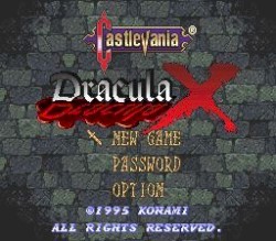 Castlevania Dracula X CST