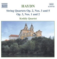 String Quartets: Op. 2, nos. 3 and 5 / Op. 3, nos. 1 and 2