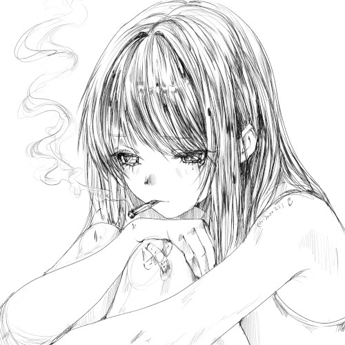 broken cigarette