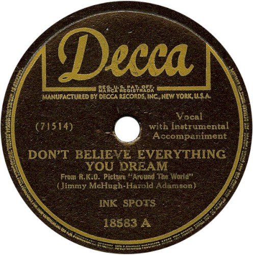Don't Believe Everything You Dream / A Lovely Way to Spend the Evening