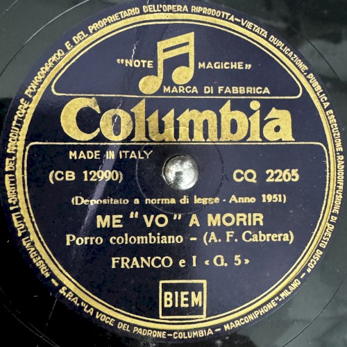 Me "vo" a morir / Noche de ronda