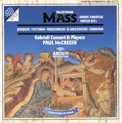 Palestrina Mass: "Hodie Christus natus est"