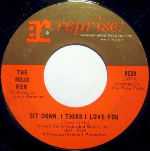 Sit Down, I Think I Love You / Don't Leave Me Crying Like Before
