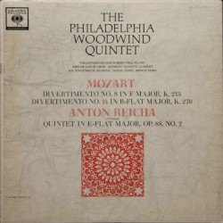 Mozart: Divertimento No. 8 in F Major, K. 213 / Divertimento No. 14 in B-Flat Major, K. 270 / Anton Reicha: Quintet in E-Flat Major, Op. 88, No. 2