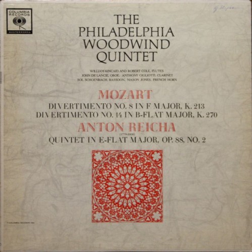 Mozart: Divertimento No. 8 in F Major, K. 213 / Divertimento No. 14 in B-Flat Major, K. 270 / Anton Reicha: Quintet in E-Flat Major, Op. 88, No. 2