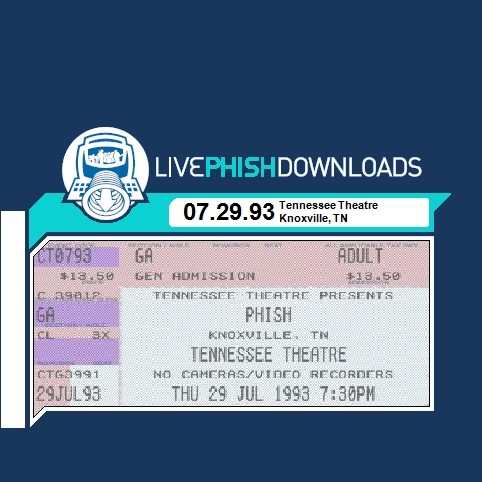 1993-07-29: Tennessee Theatre, Knoxville, TN, USA
