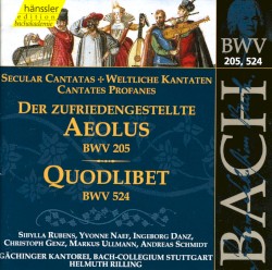 Der zufriedengestellte Aeolous, BWV 205 / Quodlibet, BWV 524