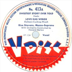 Sweetest Story Ever Told / Love Has Wings / Remember Me / Aria of the Drum Major