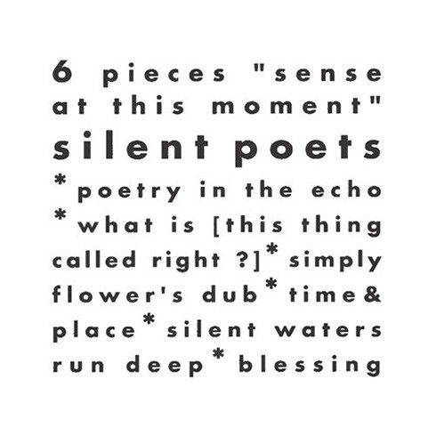 6 Pieces "sense at this moment"