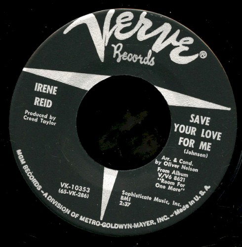 Save Your Love for Me / Room for One