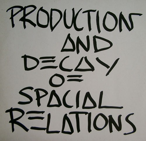 Production and Decay of Spacial Relations