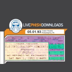 1993-05-01: Tower Theatre, Philadelphia, PA, USA