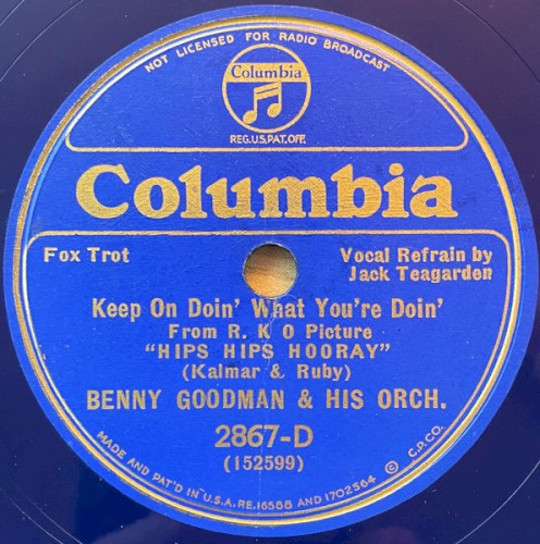 Keep on Doin’ What You’re Doin’ / Riffin’ the Scotch