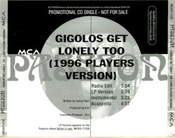Gigolos Get Lonely Too (1996 Players Version)