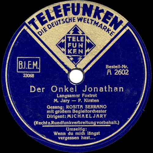 Der Onkel Jonathan / Wenn du mich längst vergessen hast