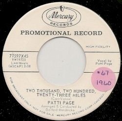 Two Thousand, Two Hundred, Twenty-Three Miles / Promise Me Thomas