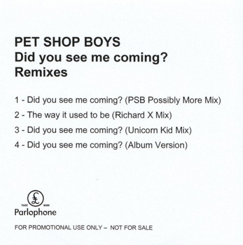 Did You See Me Coming? (Remixes)