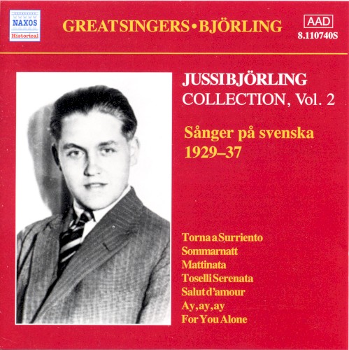 Jussi Björling Collection, Volume 2: Sånger på svenska 1929-37