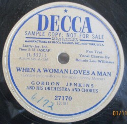 When a Woman Loves a Man / With You So Far Away