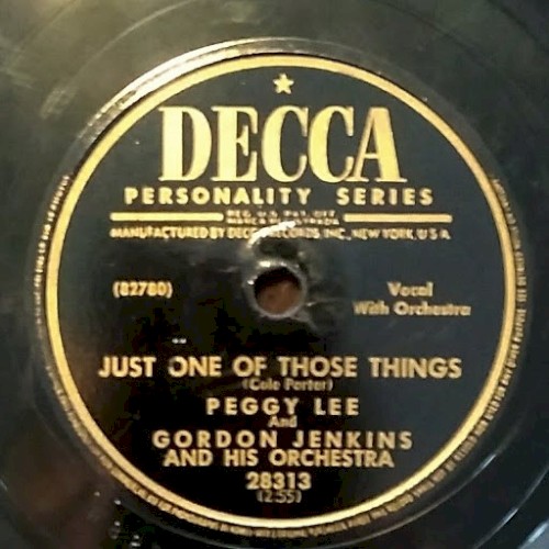 Just One of Those Things / I’m Glad There Is You