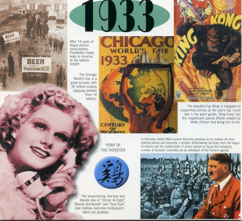 A Time to Remember: 1933