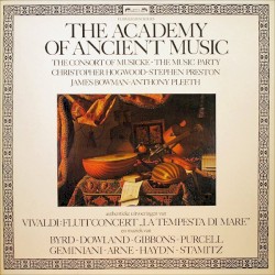 Authentieke Uitvoeringen Van Vivaldi: Fluitconcert „La Tempesta Di Mare" En Muziek Van Byrd ~ Dowland ~ Gibbons ~ Purcell ~ Geminiani ~ Arne ~ Haydn ~ Stamitz