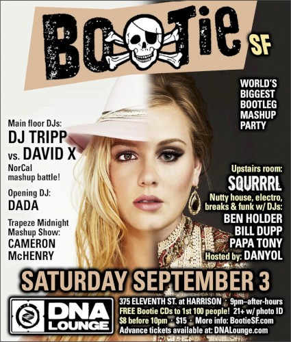 DNA Lounge Live: Bootie SF - September 2011