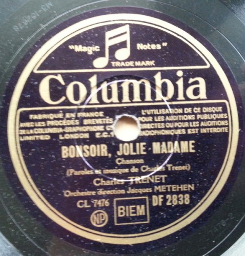 Bonsoir, jolie madame / Swing troubadour