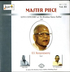 Master Piece - Live Concert at Sri Krishna Gana Sabha Vol.III
