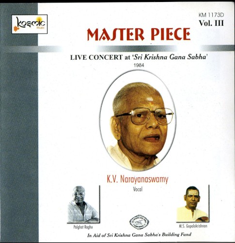 Master Piece - Live Concert at Sri Krishna Gana Sabha Vol.III