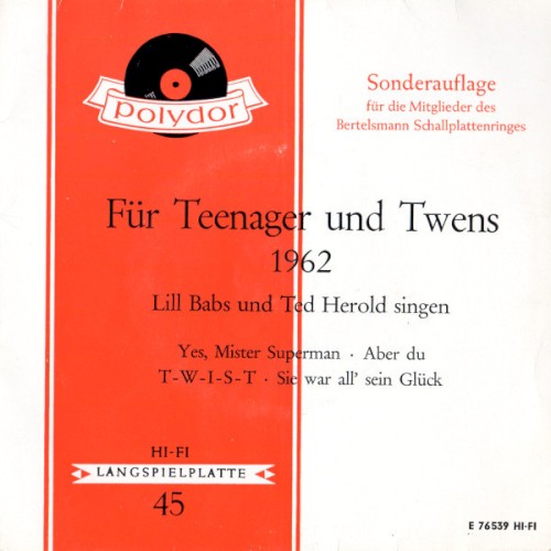 Für Teenager und Twens 1962
