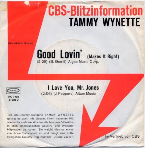 Good Lovin’ (Makes It Right) / I Love You, Mr. Jones