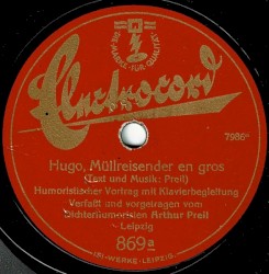 Hugo, Müllreisender en Gros / Gelegenheitsmaurer Seltenschweiß