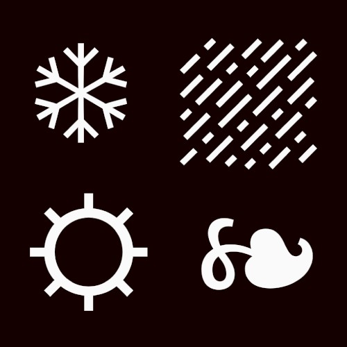 ❄ ⛆ ⛭ ❧