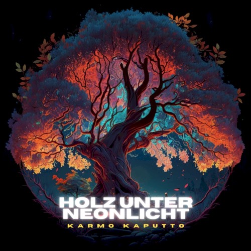 Holz unter Neonlicht
