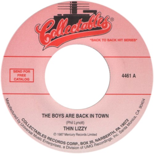 The Boys Are Back in Town / I'm Not in Love