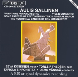 Variations for Orchestra / Violin Concerto / Some Aspects of Peltoniemi Hintrik's Funeral March / The Nocturnal Dances of Don Juanquixote