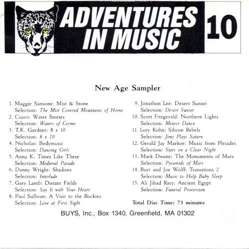 Adventures in Music 10: New Age Sampler