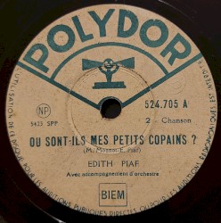 Où sont‐ils mes petits copains ?