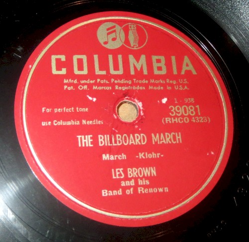 The Billboard March / Thirsty for Your Kisses