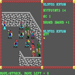 Playing Pool of Radiance (with the intro Music From the the Amiga version in the Background)