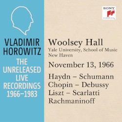Vladimir Horowitz in Recital at Yale University New Haven November 13 1966