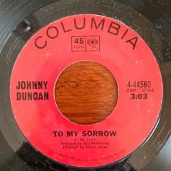 To My Sorrow