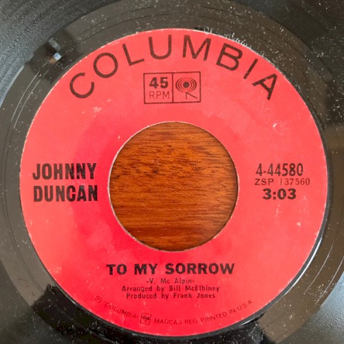 To My Sorrow