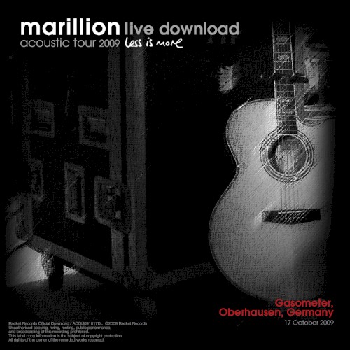 Acoustic Tour 2009: Gasometer, Oberhausen, Germany. 17 October 2009