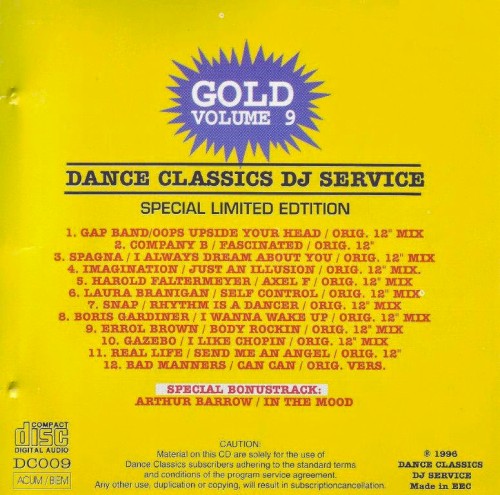 Dance Classics DJ Service, Volume 9