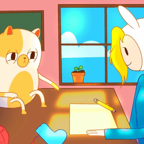 study with fionna and cake