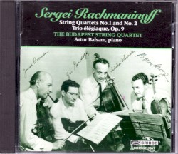 String Quartet No. 1 / String Quartet No. 2 / Trio élégiaque, Op. 9
